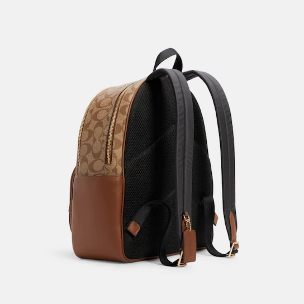 🍀🏅NEW🏅Coach Court Signature Canvas Backpack - Picture 4 of 6